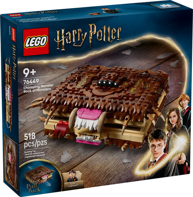 LEGO Harry Potter Potworna księga potworów z zębami 518 elementów