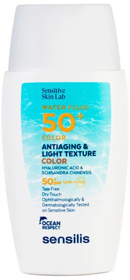 Płyn przeciwsłoneczny Sensilis Water Fluid SPF50+ Color 40 ml