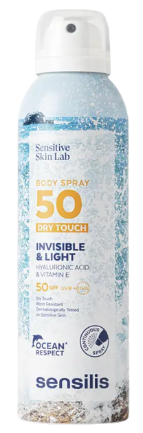 Spray do ciała Sensilis Invisible and Light SPF50+ przeciwsłoneczny 200 ml