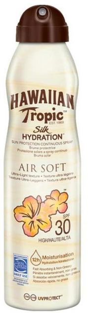 Spray do ochrony przeciwsłoniecznej Hawaiian Tropic Silk Hydration Air Soft Sunscreen Mist SPF30 177 ml