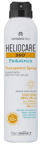 Spray przeciwsłoneczny Heliocare 360 Pediatrics Transparent Spray SPF50 200 ml