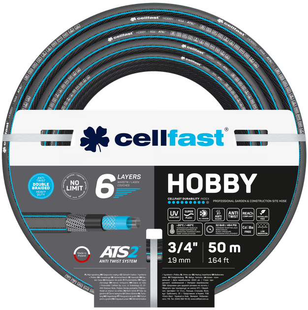 Wąż ogrodowy Cellfast HOBBY ATS2 3/4