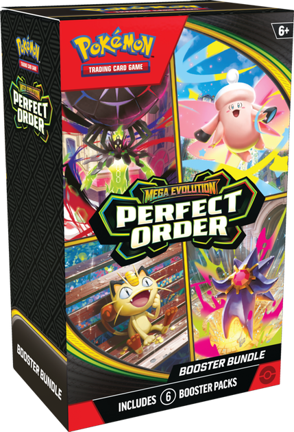 Zestaw kart Pokemon TCG: Mega Evolution - Perfect Order - Booster Bundle