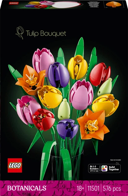 Zestaw klocków LEGO Botanicals Bukiet tulipanów