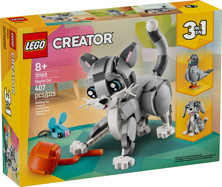 Zestaw klocków LEGO Creator 3 w 1 Psotny kot 407 elementów