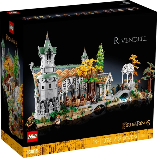 Zestaw klocków LEGO Icons Władca pierścieni: Rivendell 6167 elementów