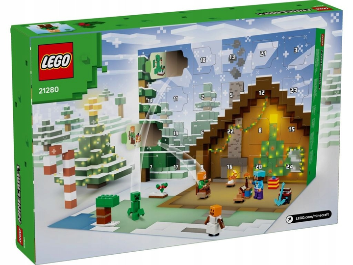Zestaw klocków LEGO Minecraft Kalendarz adwentowy na 2025 rok