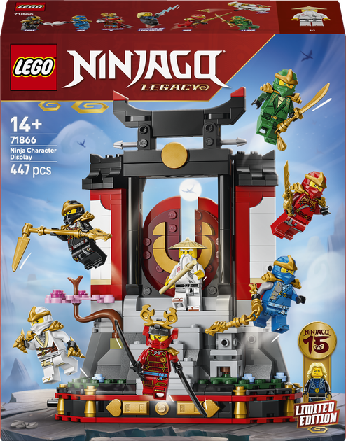 Zestaw klocków LEGO Ninjago Ozdoba z postaciami ninja — 15-lecie
