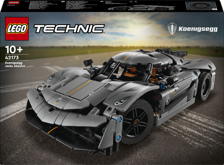 Zestaw klocków LEGO Technic Szary hipersamochód Koenigsegg Jesko Absolut