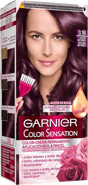 Farba kremowa z utleniaczem Garnier Color Sensation 3.16 Intense Violin