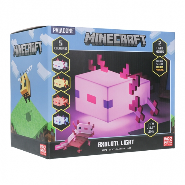 Lampa Paladone Minecraft Axolotl Light