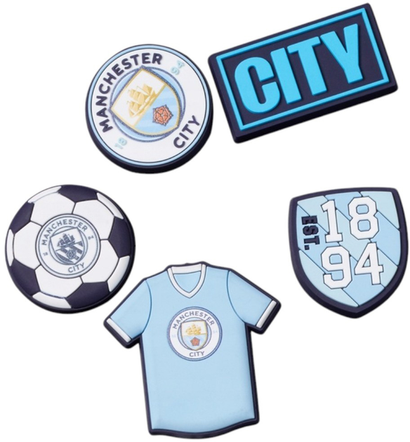 Przypinki do butów Crocs Jibbitz Manchester City 5 szt